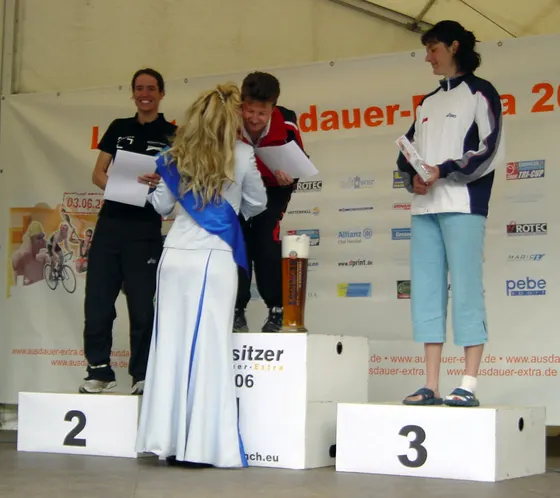 Siegerehrung Gesamtwertung Frauen Europameisterschaft Quadrathlon Sprintdistanz