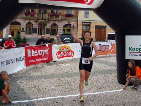 Zieleinlauf als Vizeweltmeisterin
