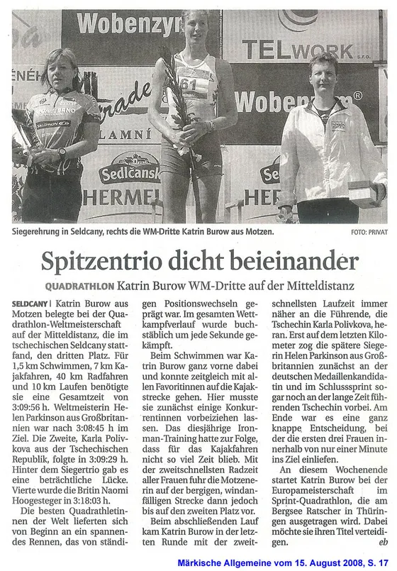 Zeitungsbericht Märkische Allgemeine