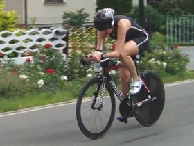 Katrin Burow gewinnt den Koschenberg Triathlon 2009