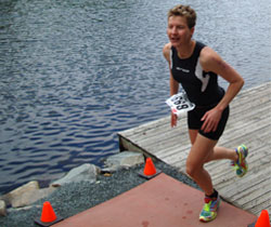 Katrin Burow bei der Weltmeisterschaft im Quadrathlon auf der Sprintdistanz in Halifax / Kanada 2007