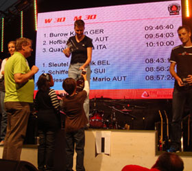 Katrin Burow gewinnt den 10. Kärnten Ironman Austria in Klagenfurt 2008 in der Altersklasse W30