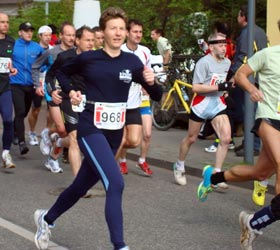 Katrin Burow wird 3. Frau der Gesamtwertung beim Spreewald-Halbmarathon 2008