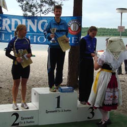 Katrin Burow gewinnt den 19. Spreewald Triathlon 2008
