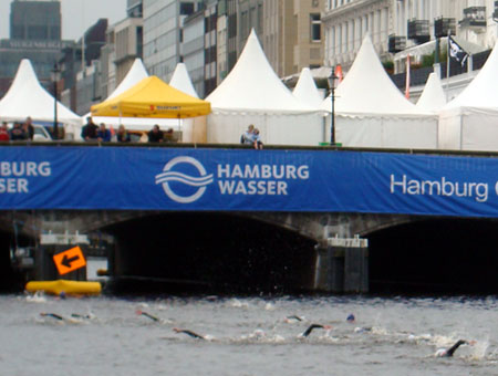 Schwimmen in der Binnenalster