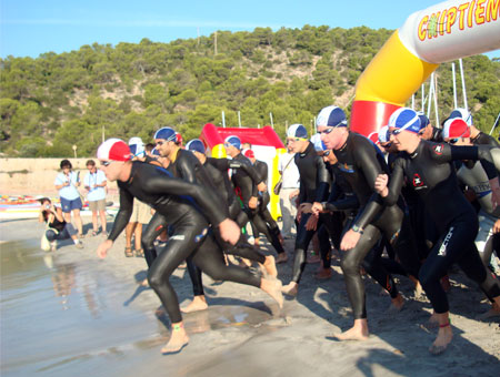 Start Weltcuprennen Quadrathlon Ibiza