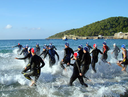 Schwimmen im Mittelmeer