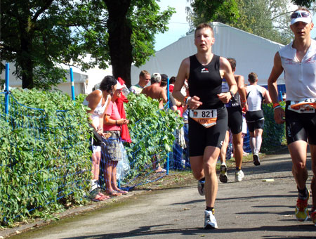 Marathonlauf mit schweren Beinen