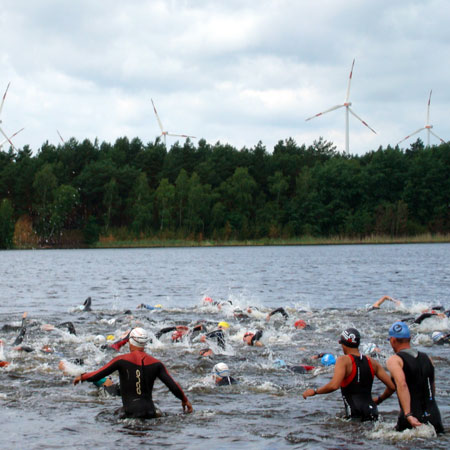 Schwimmstart Spreewald-Triathlon 2011