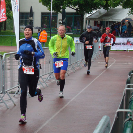 Katrin Burow auf der Laufstrecke in Falkenstein 2013