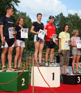 Katrin Burow wird Berlin-Brandenburger Meisterin im Triathlon auf der Mitteldistanz am Werbellinsee 2009