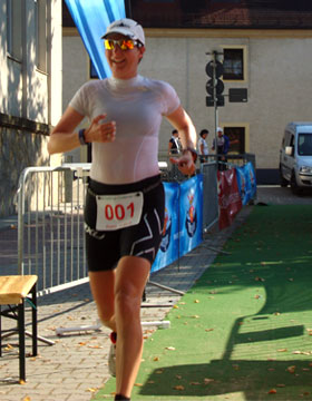 Katrin Burow Gesamtsiegerin beim Osterzgebirgs-Challenge Duathlon 2011