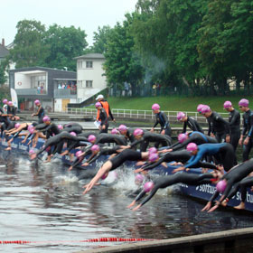 Schwimmstart DM Triathlon Darmstadt