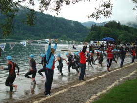 Schwimmstart bei der DM der Elite am Schliersee