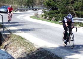 Katrin Burow (vorne rechts) bei der CR-Radtour 2009