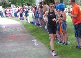 Katrin Burow beim Kärnten IRONMAN Austria in Klagenfurt 2009